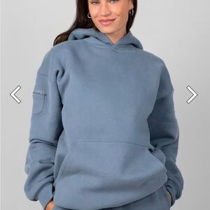 VIRAL COMFRT TIK TOK TRAVEL ESSENTIALS MEDIUM Hoodie Sweatshirt - Sky Blue